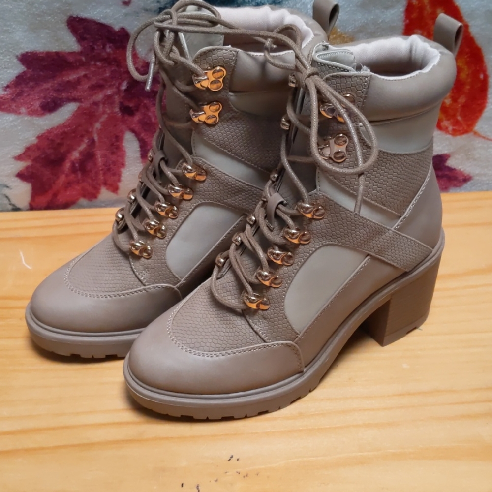 JustFab Brown Boots/ Heels